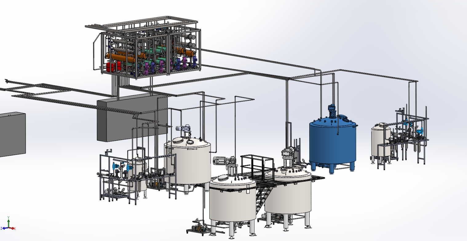 Autocad Plant 3D implantation process area